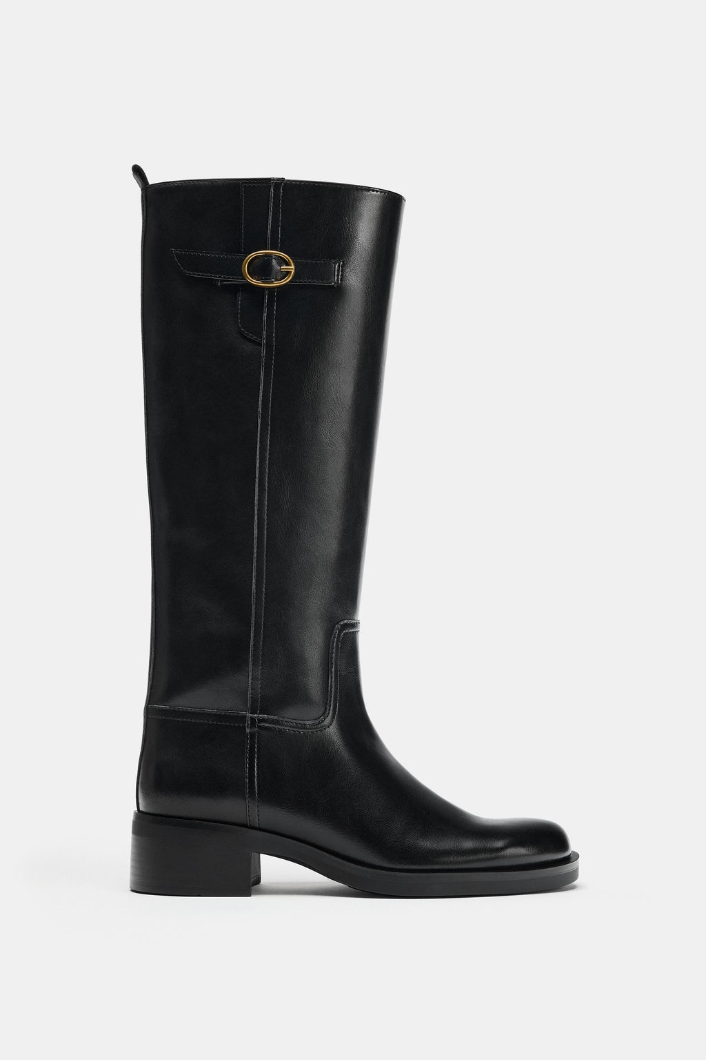 Elara Equestrian Knee-High  Buckle Boots