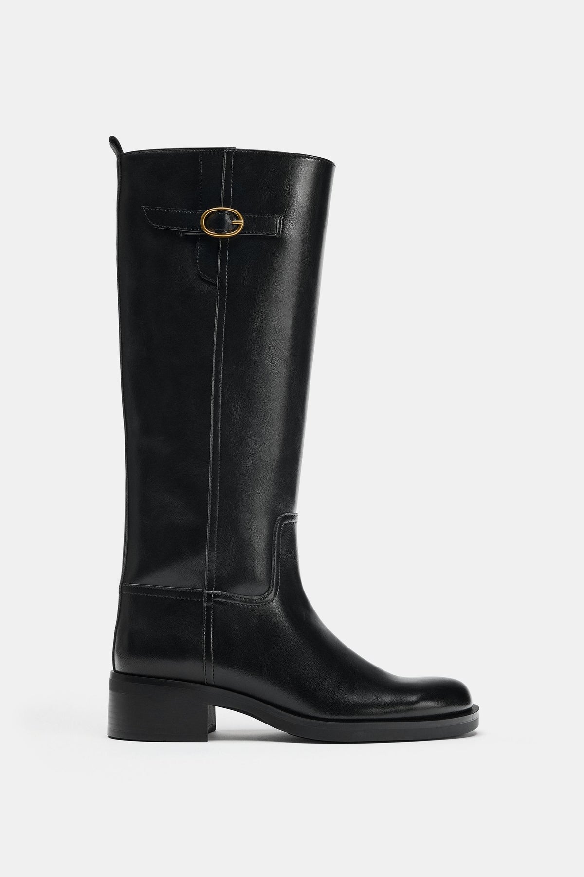 Elara Equestrian Knee-High  Buckle Boots
