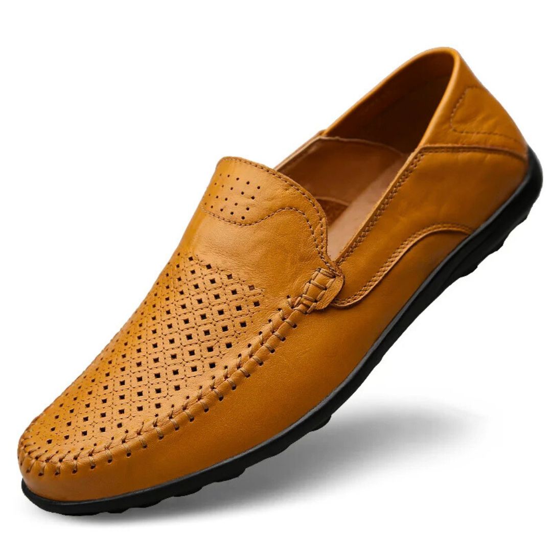 Genuine Leather Air-Flow Comfort Loafers