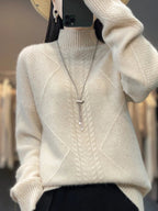 Oversized Cashmere-Blend Turtleneck Sweater