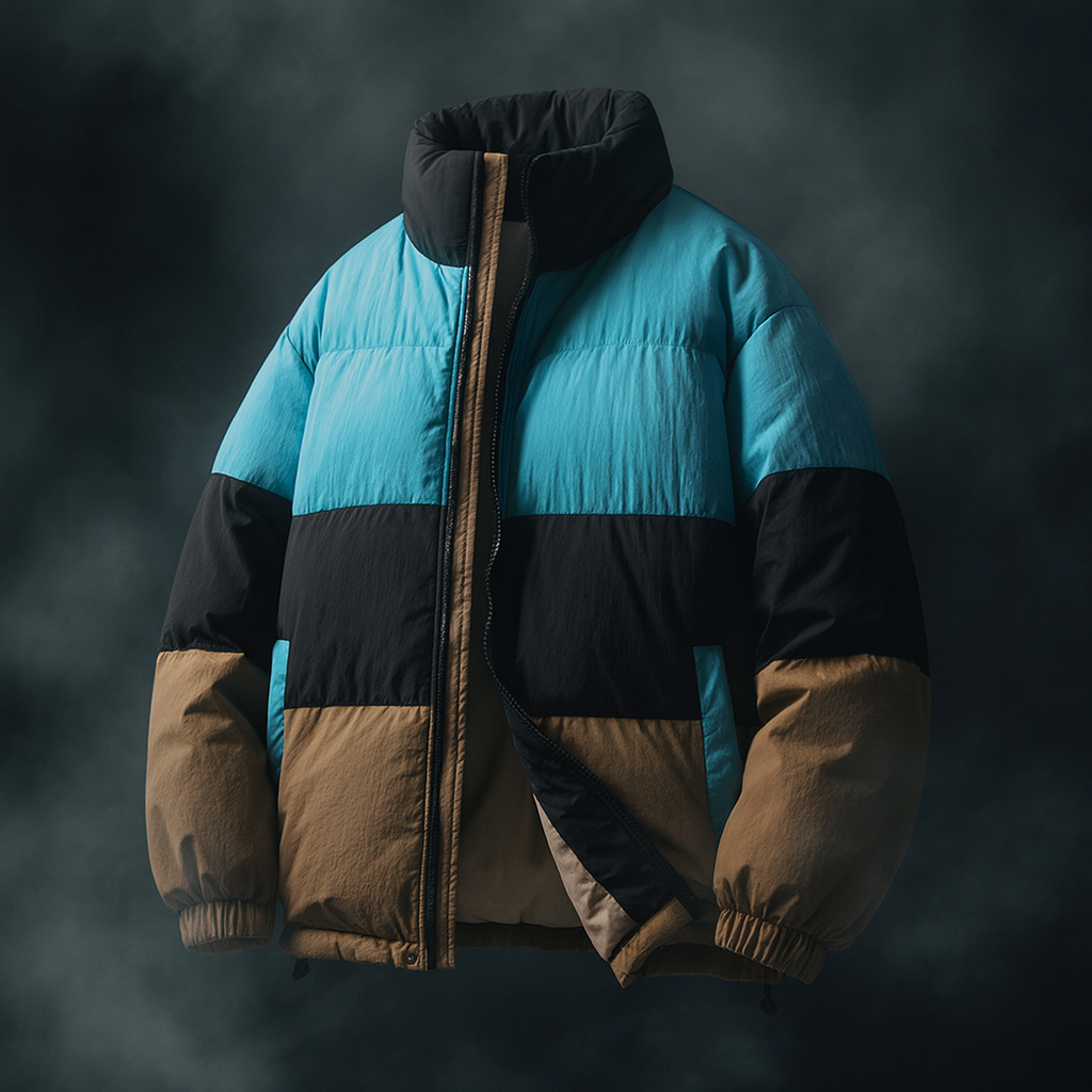 - The QuadLayer Colorblock Puffer