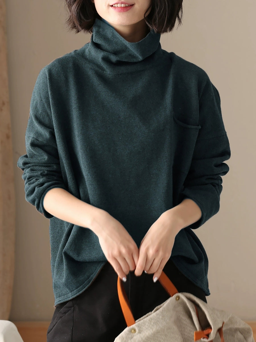 Classic Cotton Turtleneck Shirt