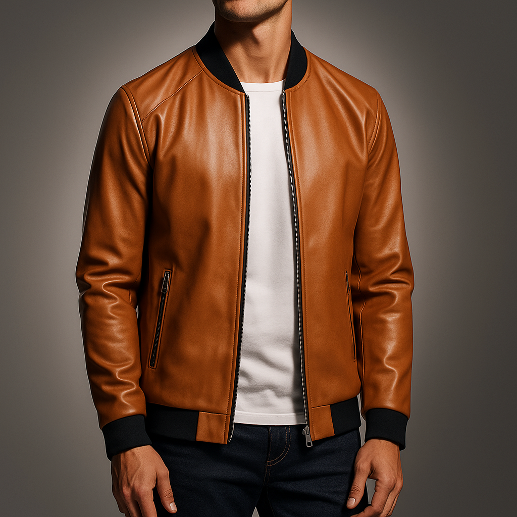 - The Belmont Luxe Leather Jacket