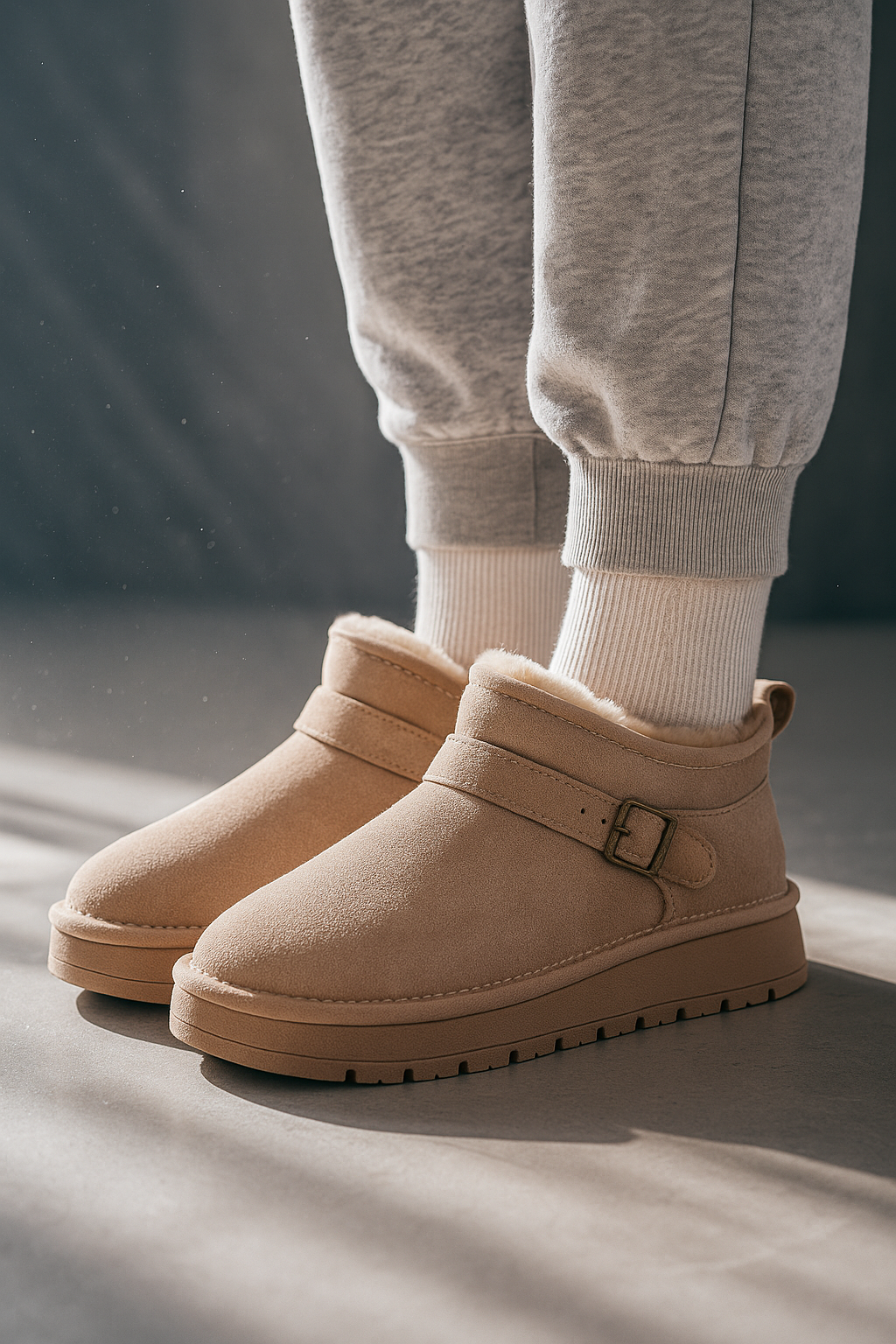 Women’s Fur-Lined Snow Boots – Warm, Chic Winter Footwear with Non-Slip Sole