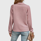 - CozyCollar Textured Knit Top