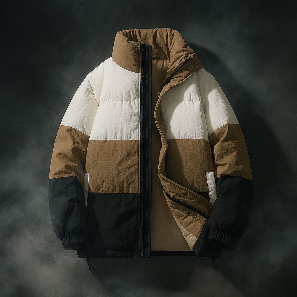 - The QuadLayer Colorblock Puffer