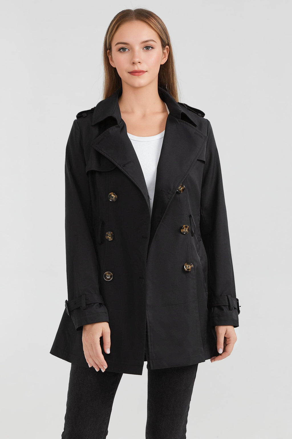 - Hudson Tailored Trench – Short & Sleek