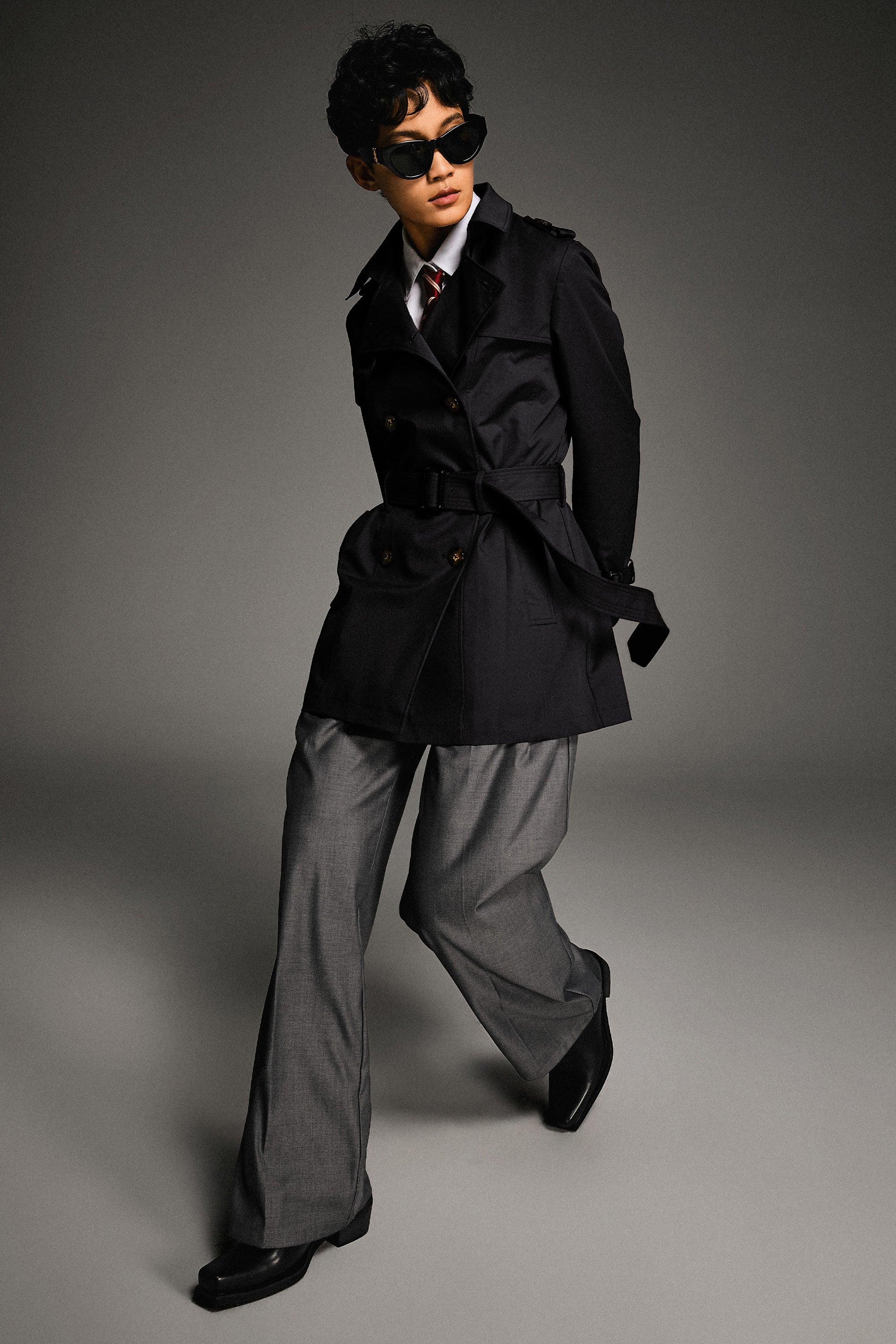 - Hudson Tailored Trench – Short & Sleek