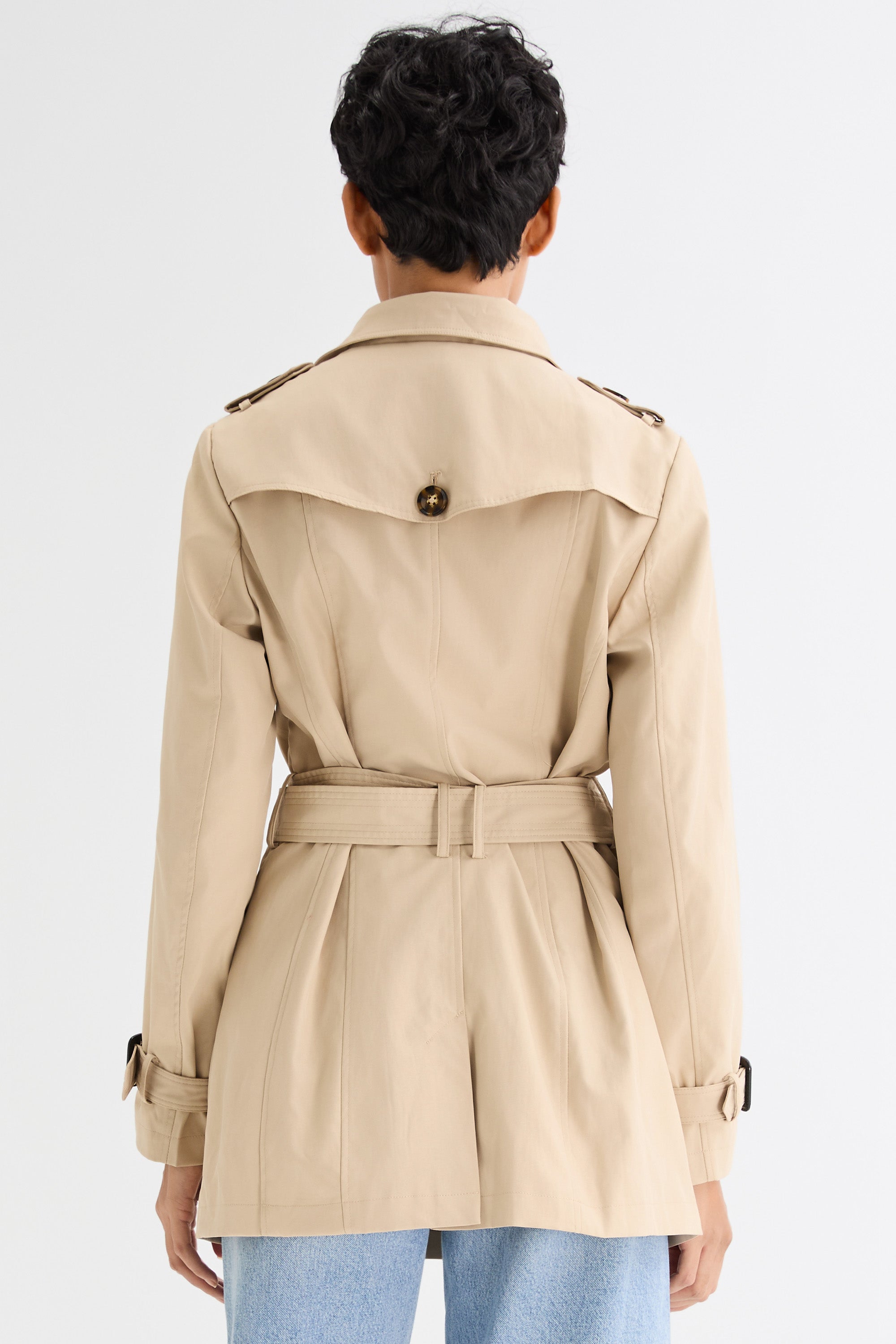- Hudson Tailored Trench – Short & Sleek