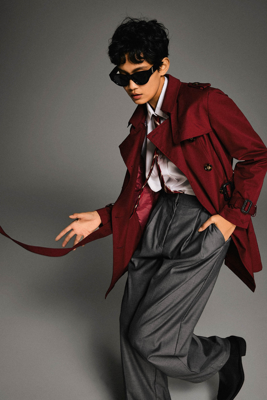 - Hudson Tailored Trench – Short & Sleek