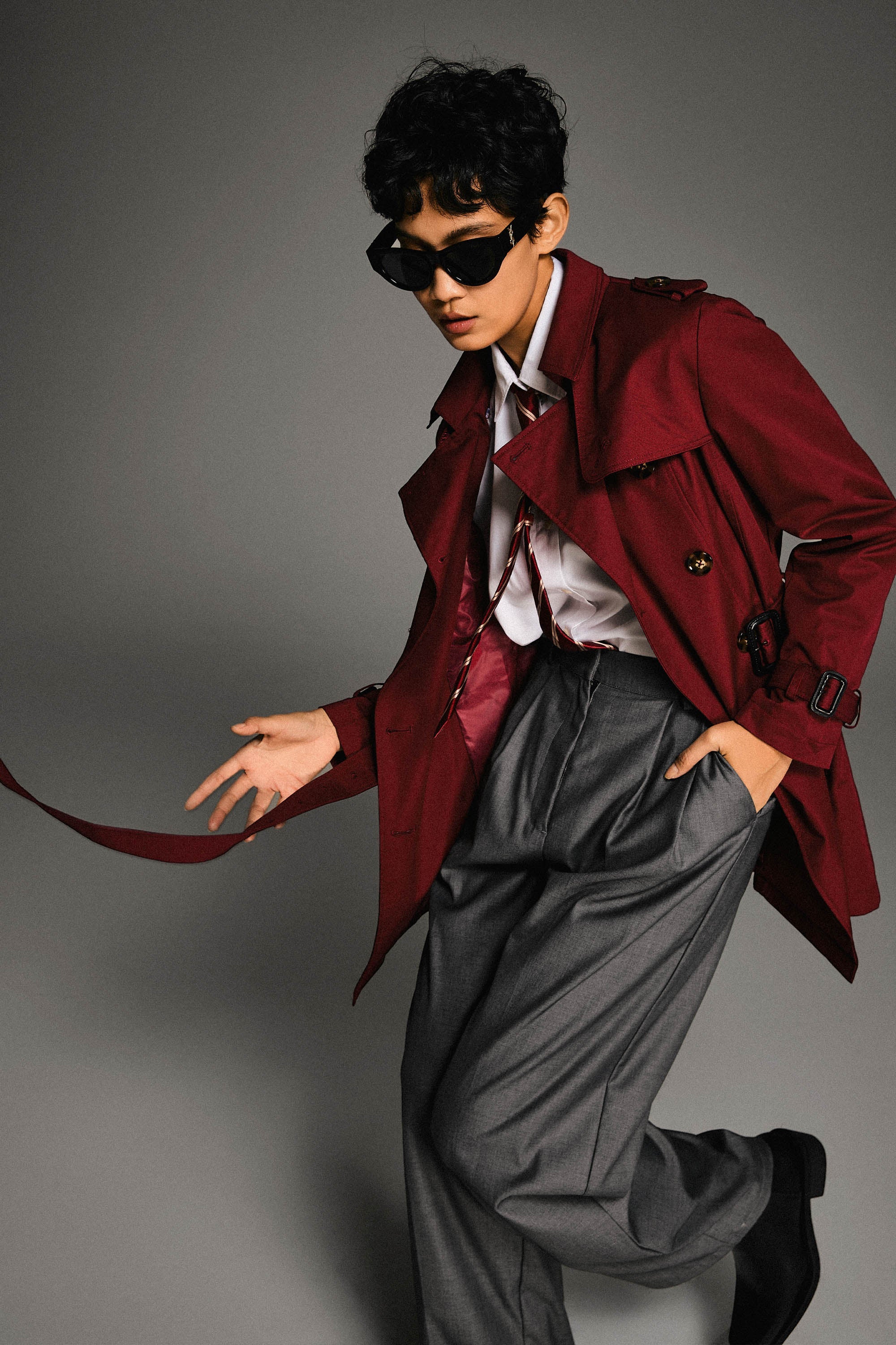 - Hudson Tailored Trench – Short & Sleek