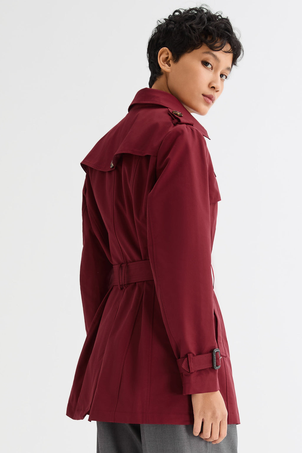 - Hudson Tailored Trench – Short & Sleek