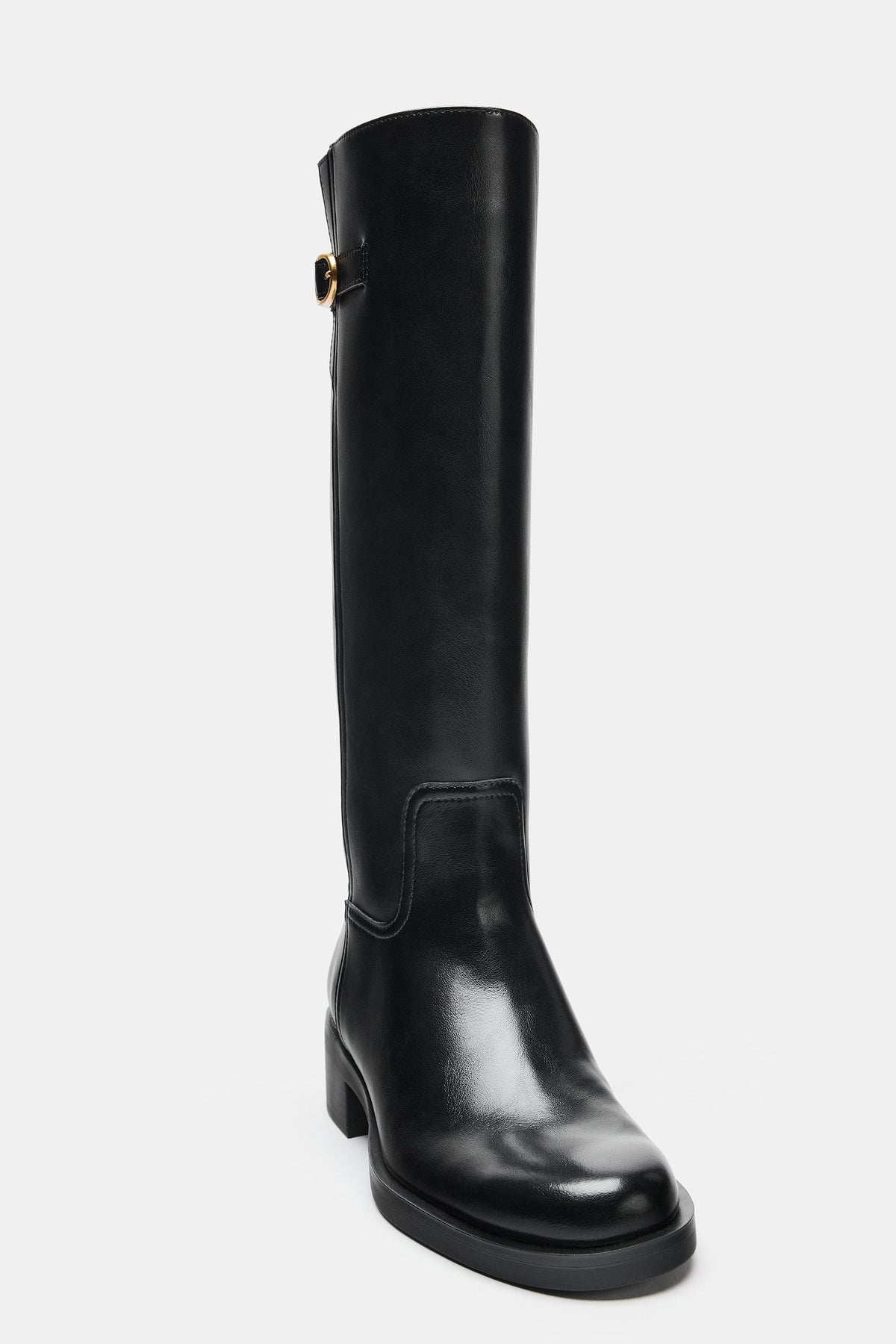 Elara Equestrian Knee-High  Buckle Boots