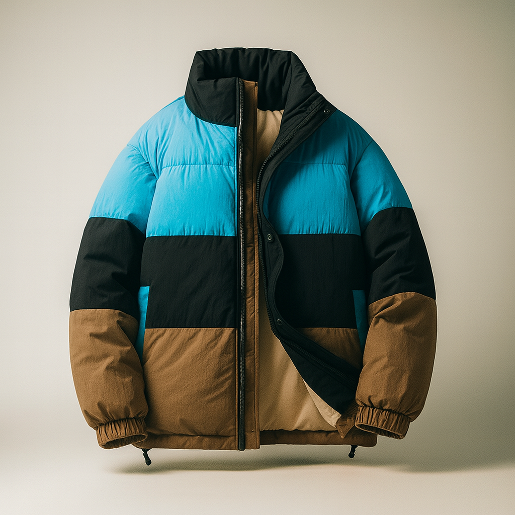 - The QuadLayer Colorblock Puffer