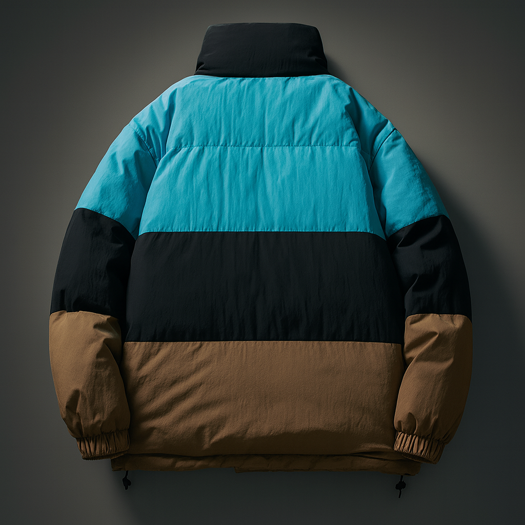 - The QuadLayer Colorblock Puffer