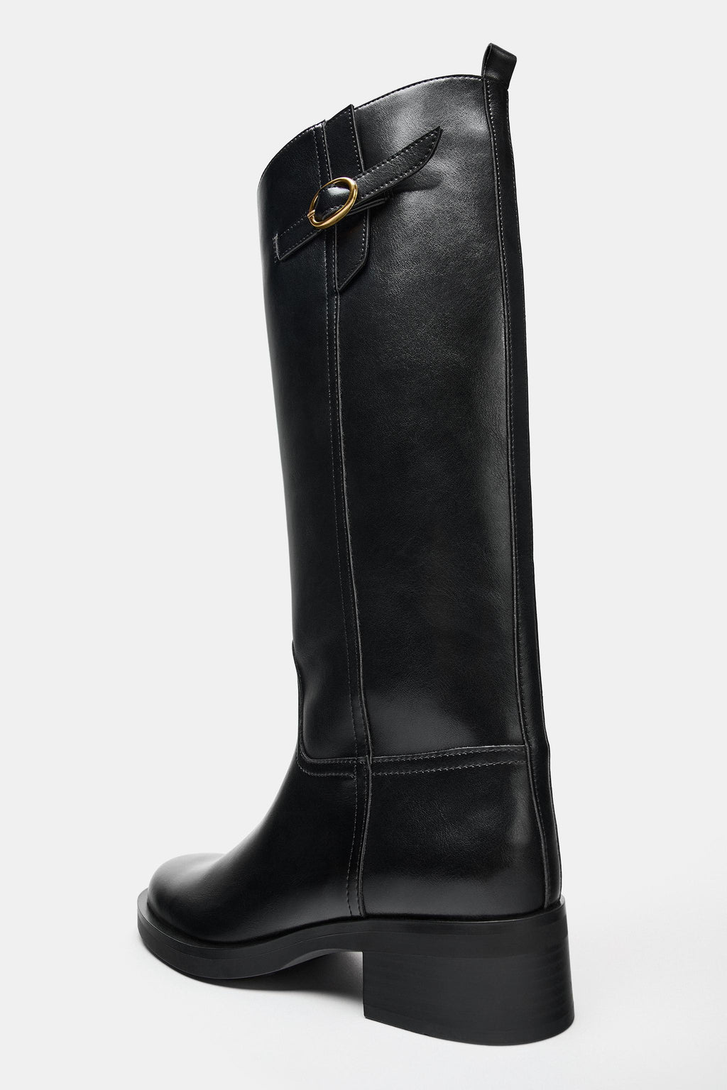 Elara Equestrian Knee-High  Buckle Boots