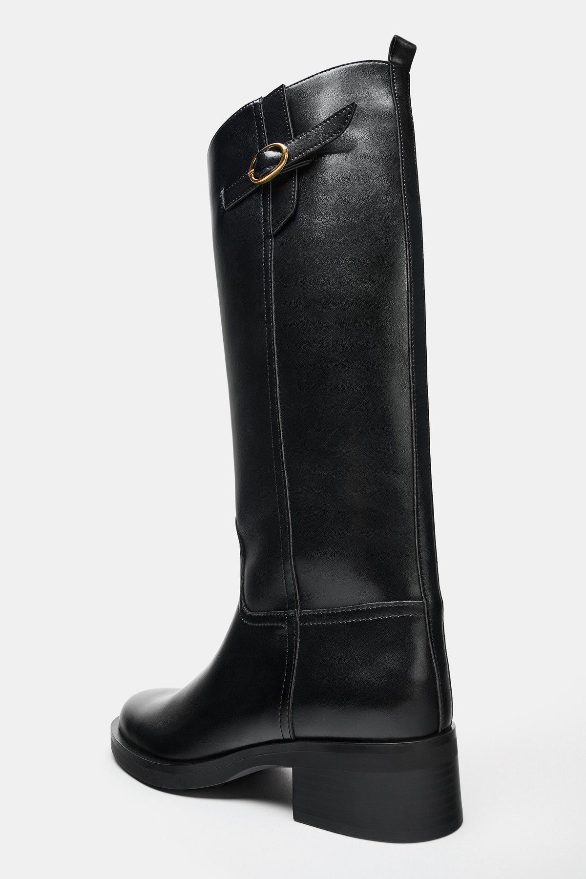 Elara Equestrian Knee-High  Buckle Boots