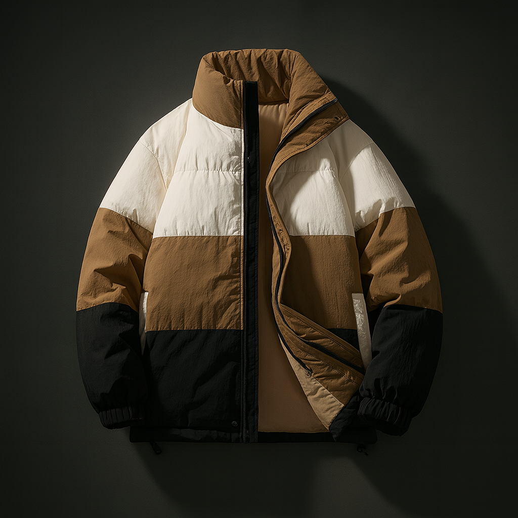 - The QuadLayer Colorblock Puffer