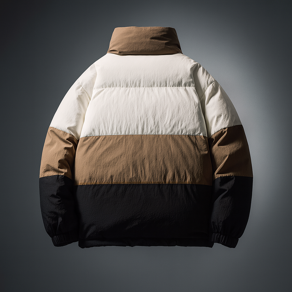 - The QuadLayer Colorblock Puffer