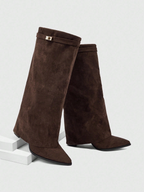 Women’s Buckle Thigh-High Boots
