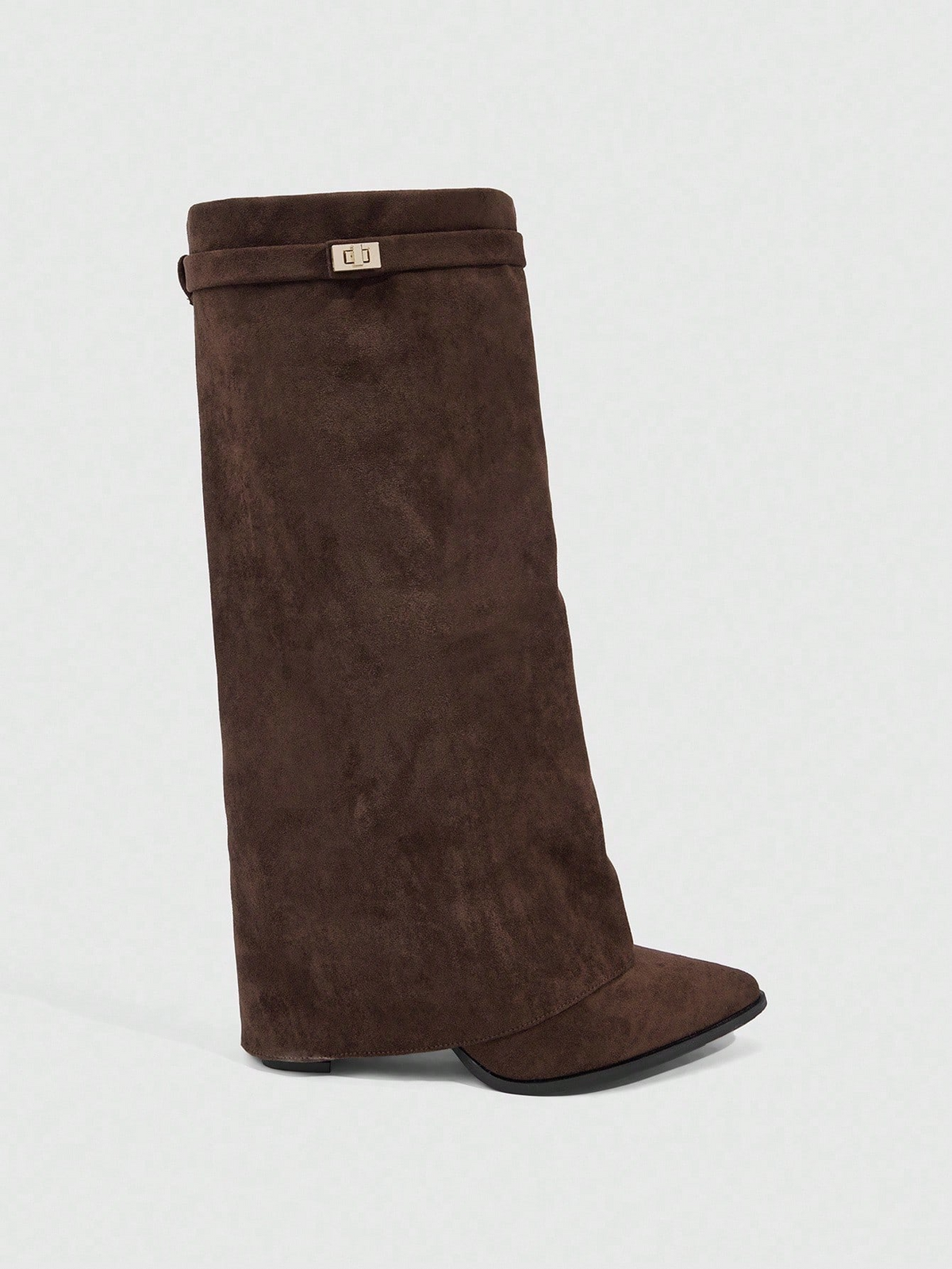 Women’s Buckle Thigh-High Boots