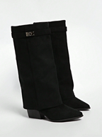 Women’s Buckle Thigh-High Boots