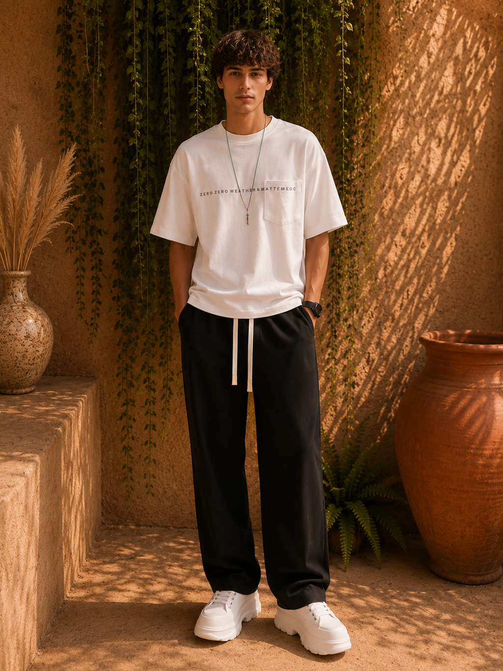 - Soho Relaxed Wide-Leg Joggers