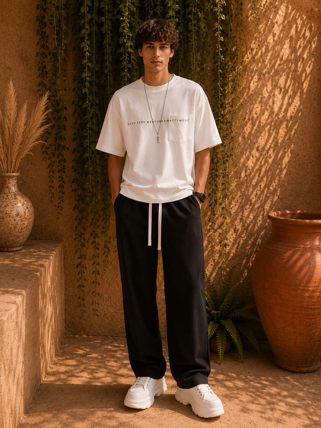 - Soho Relaxed Wide-Leg Joggers