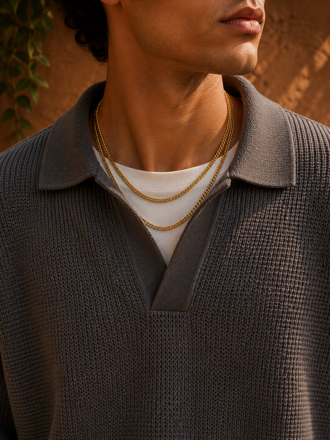 - Cuban Link Chain Stack (3mm)