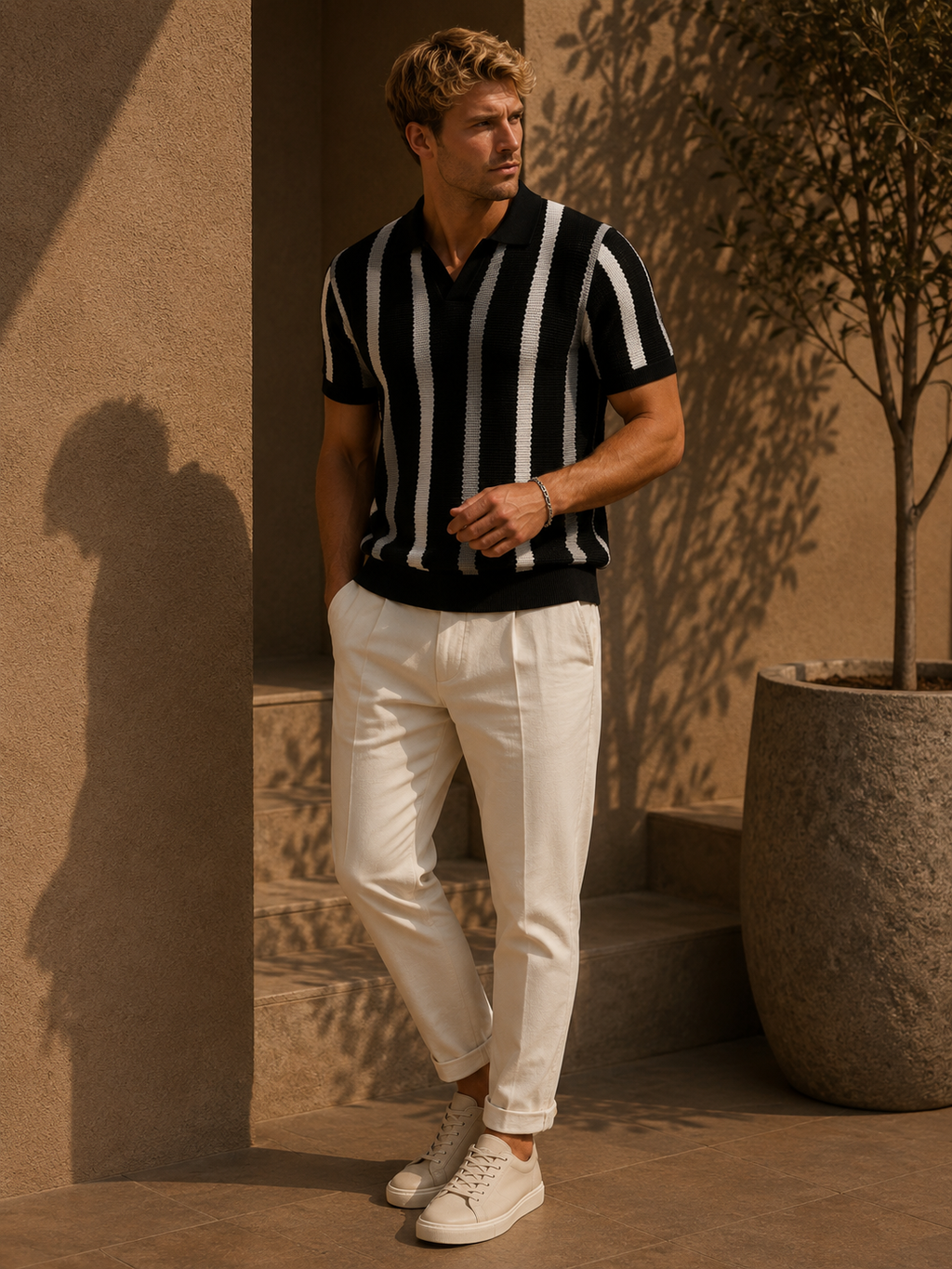 - Riviera Open Collar Polo