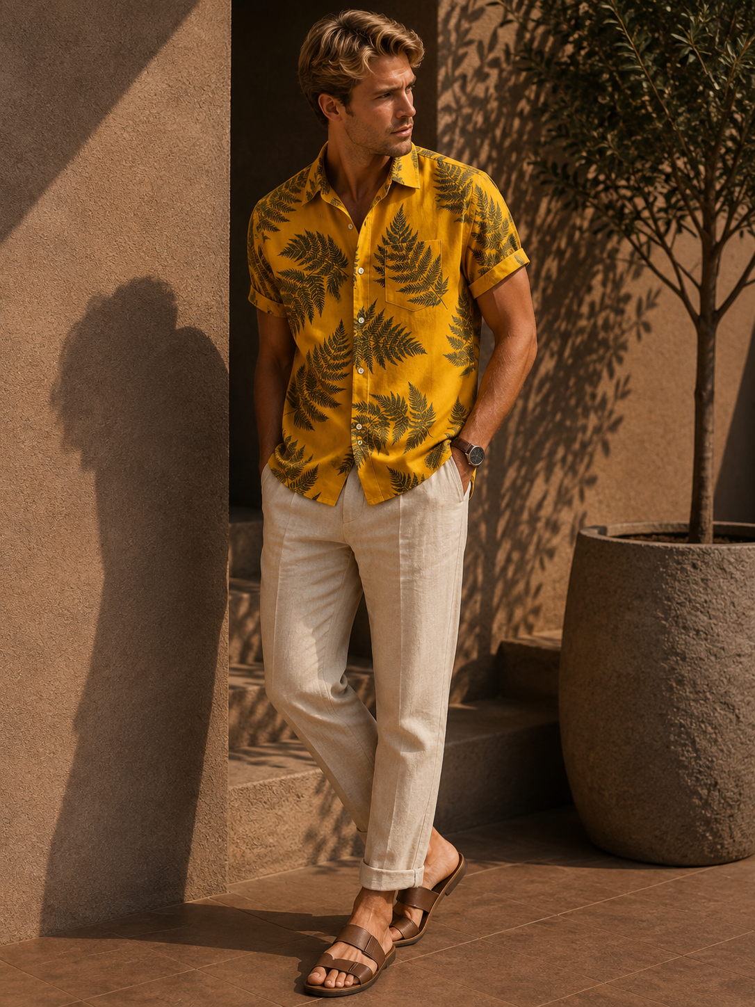 - Island Breeze Linen Shirt