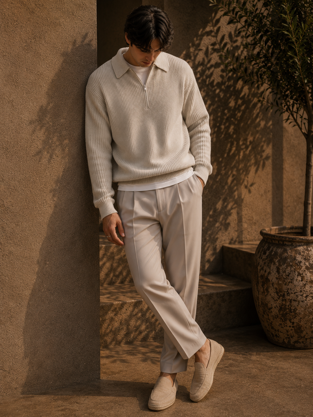 - Windsor Quarter-Zip Knit
