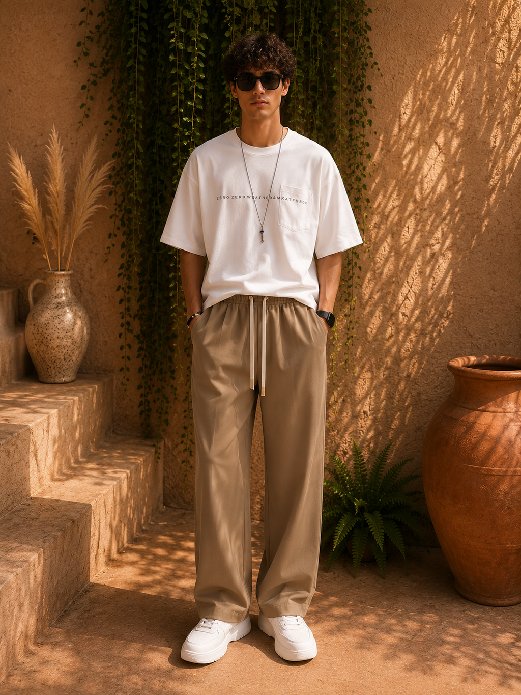 - Soho Relaxed Wide-Leg Joggers