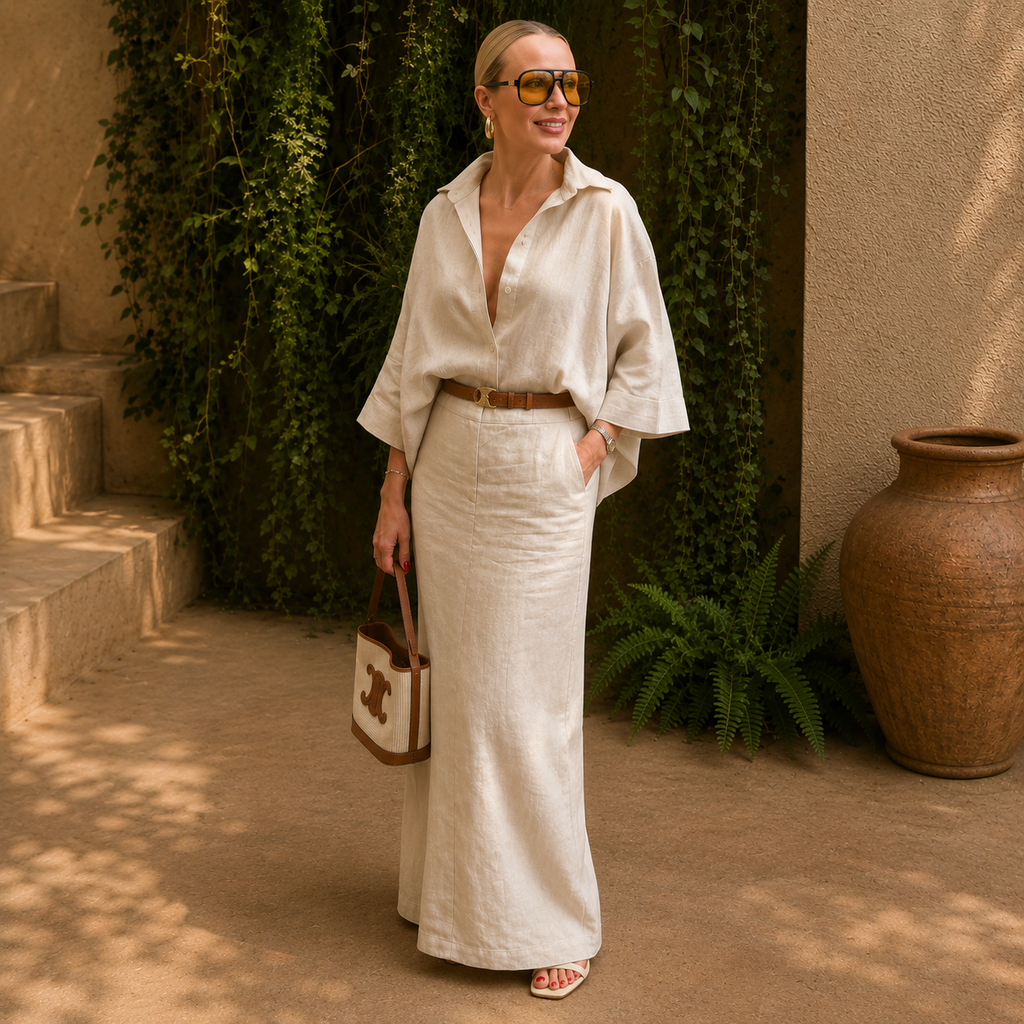 - Portofino Linen Maxi Set