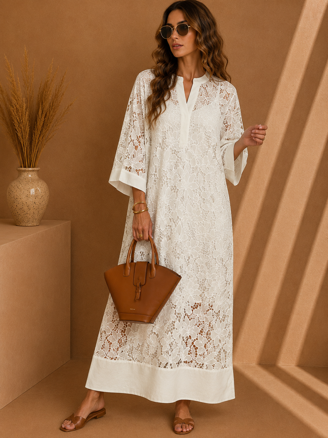 - Valmere Dahlia Embroidered Floral Dress