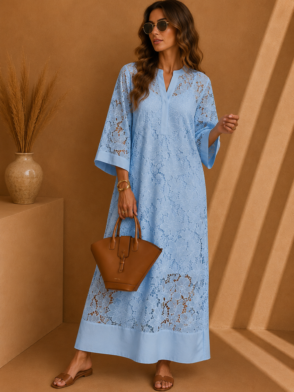 - Valmere Dahlia Embroidered Floral Dress
