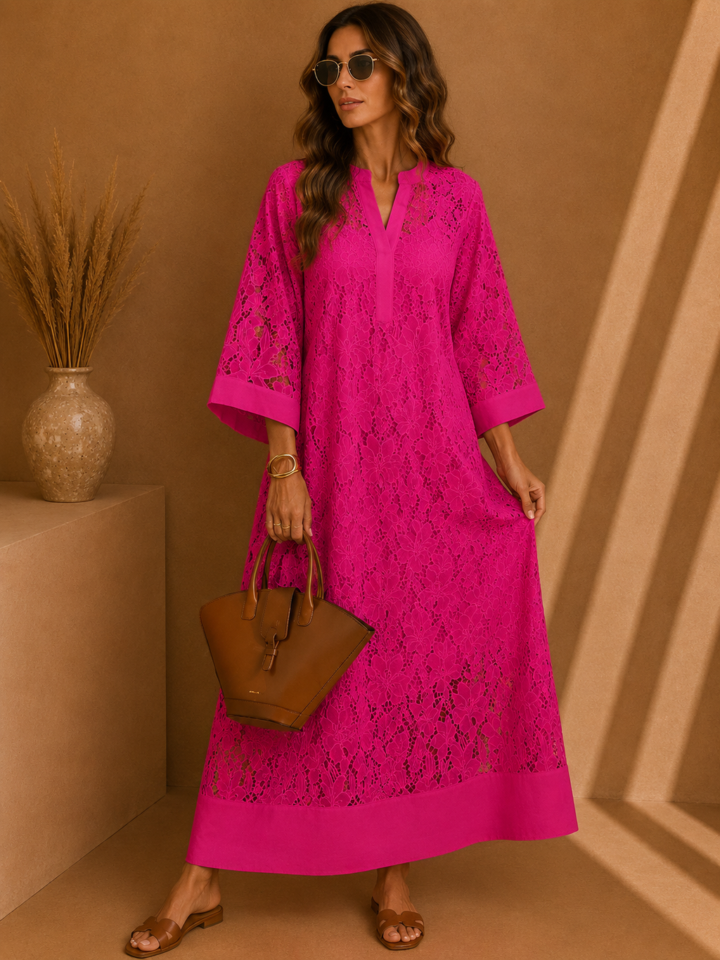 - Valmere Dahlia Embroidered Floral Dress