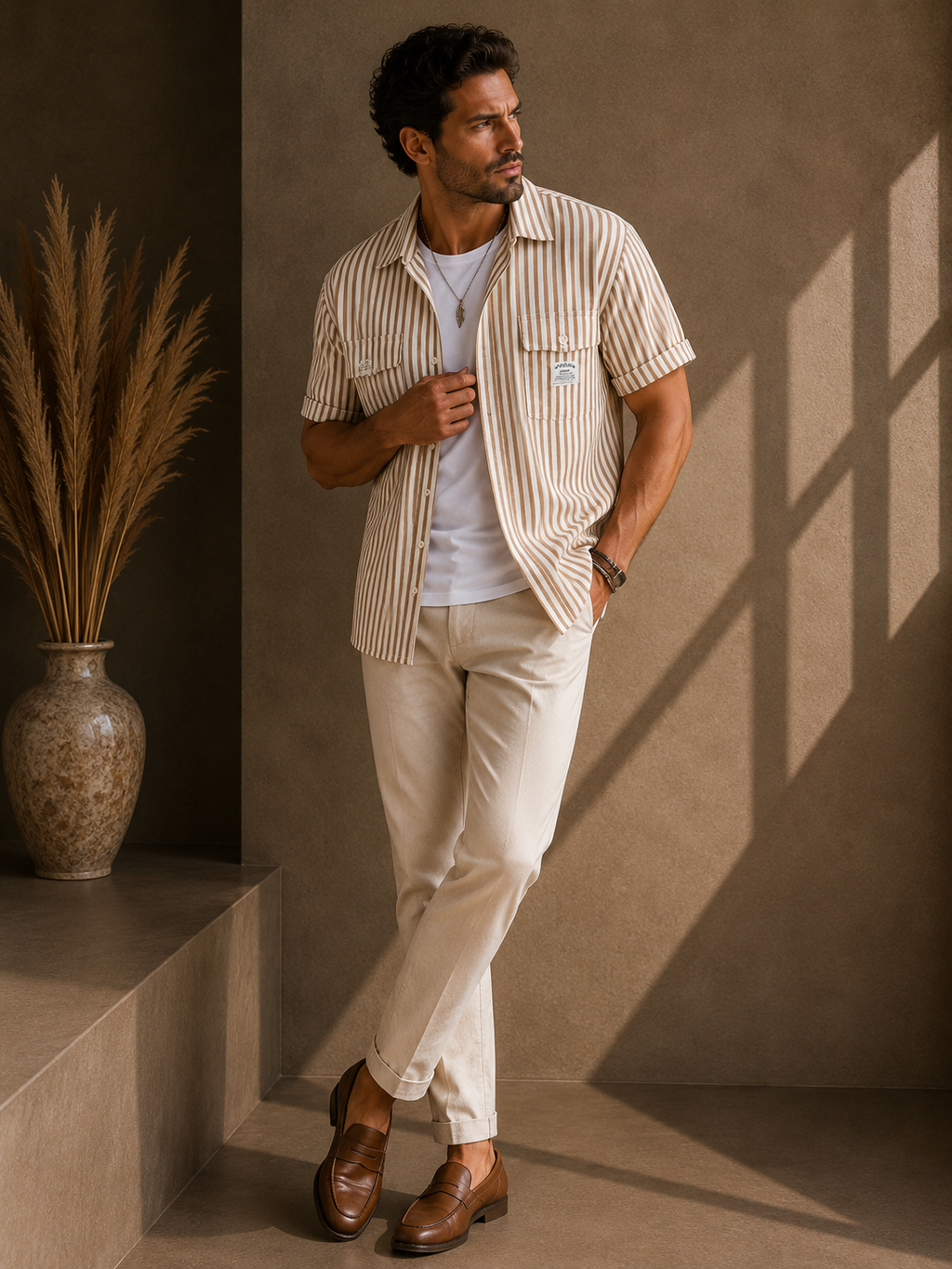 Theo™ Linen Stripe Shirt