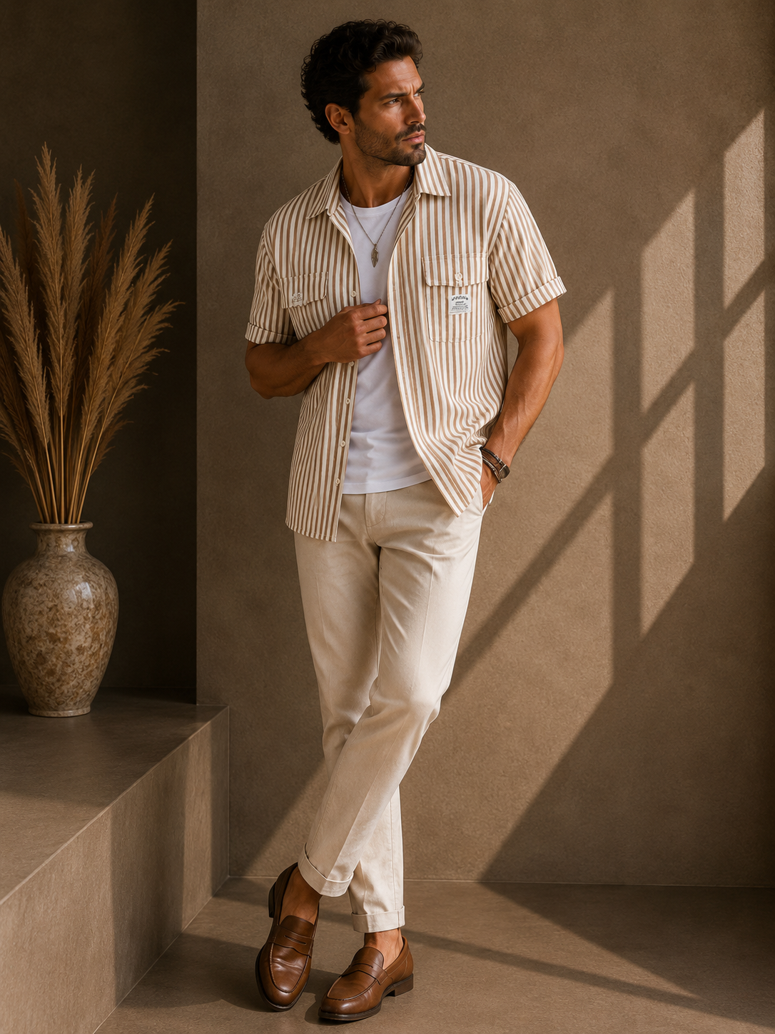 Theo™ Linen Stripe Shirt