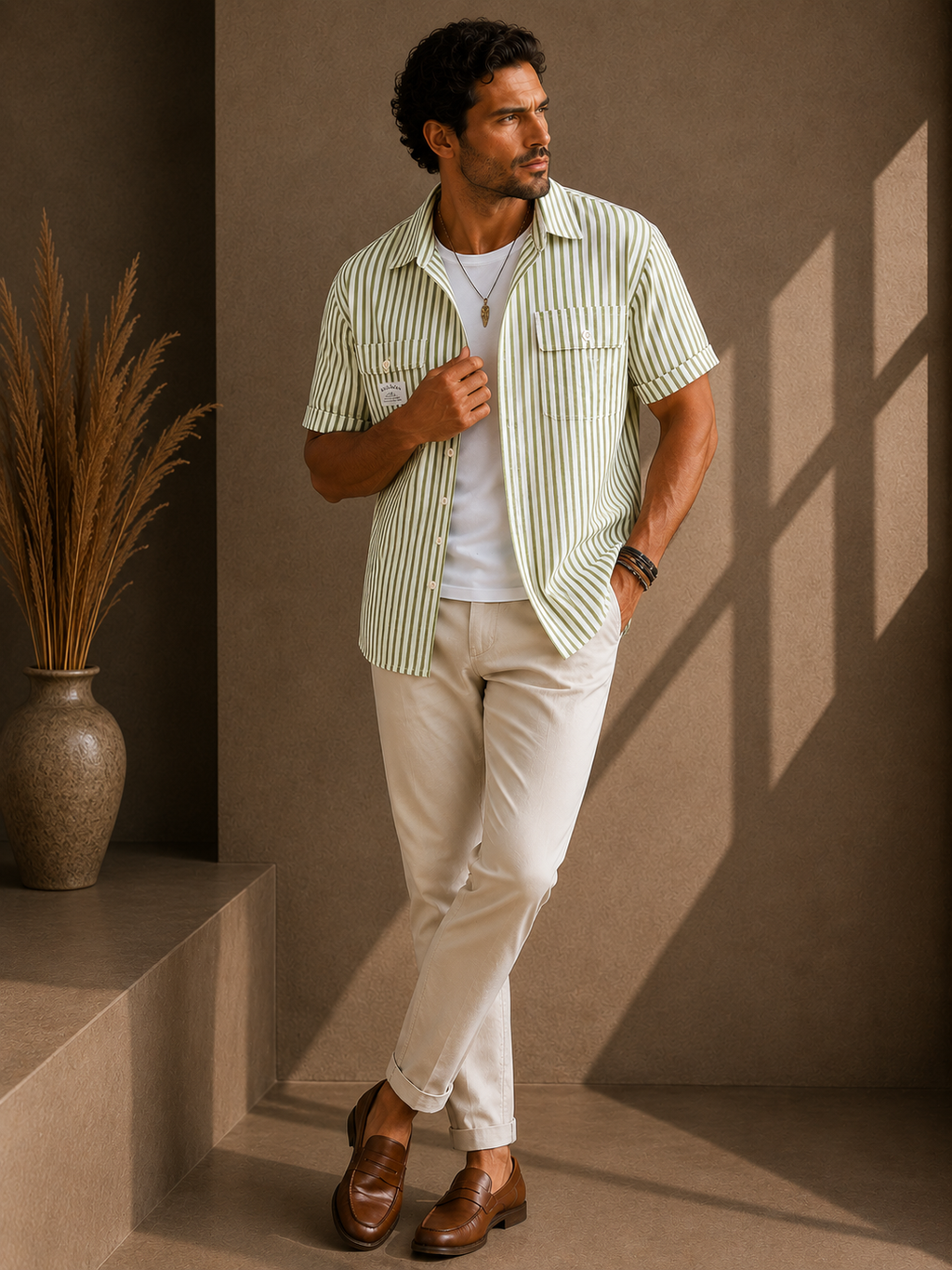 Theo™ Linen Stripe Shirt