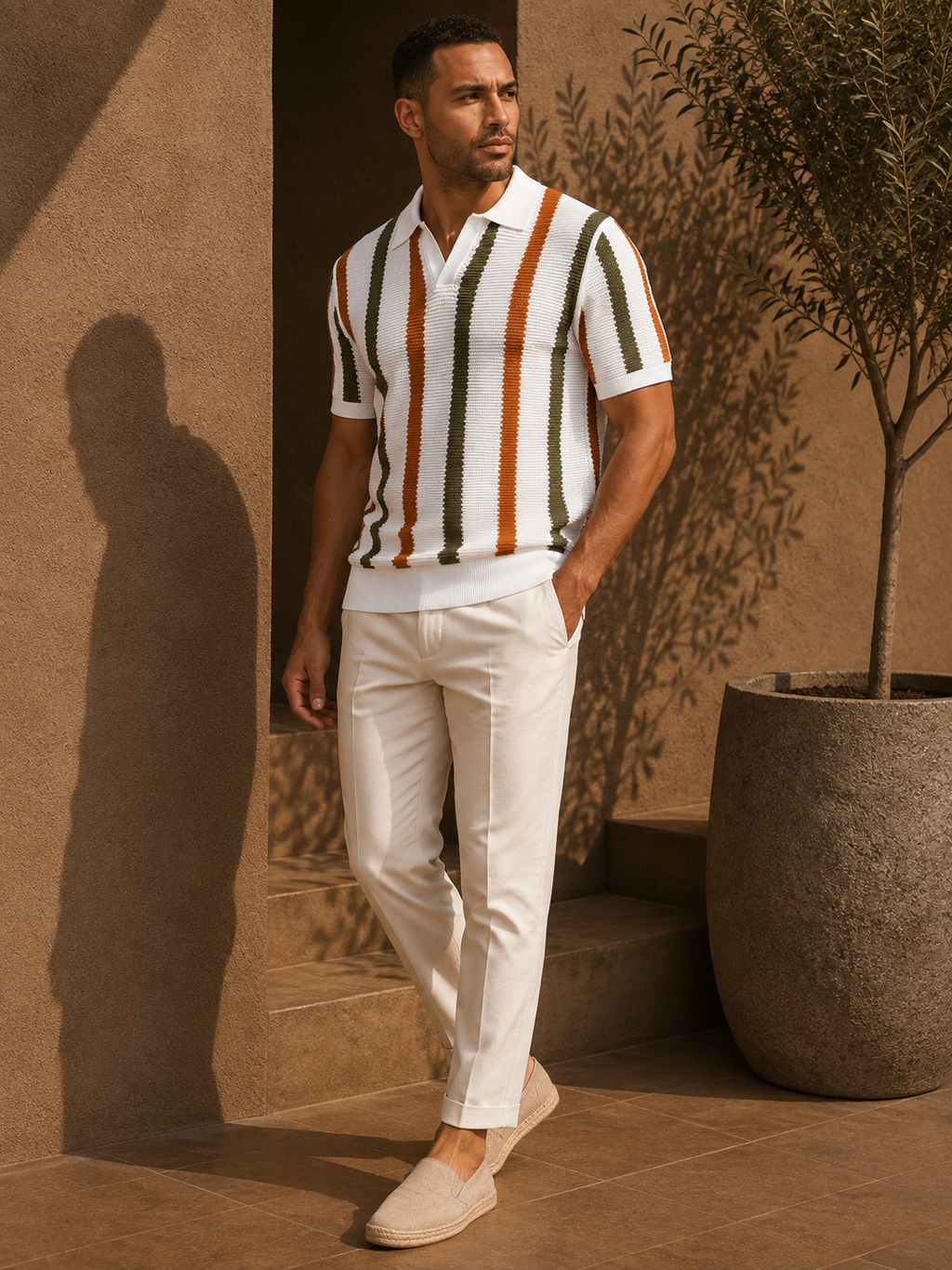 - Riviera Open Collar Polo
