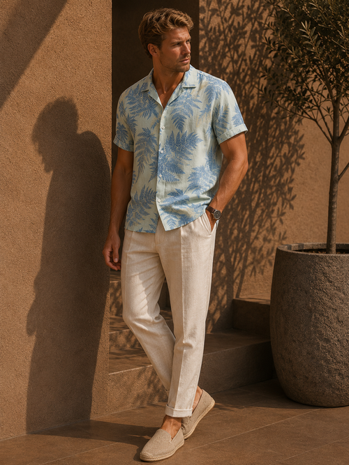- Island Breeze Linen Shirt