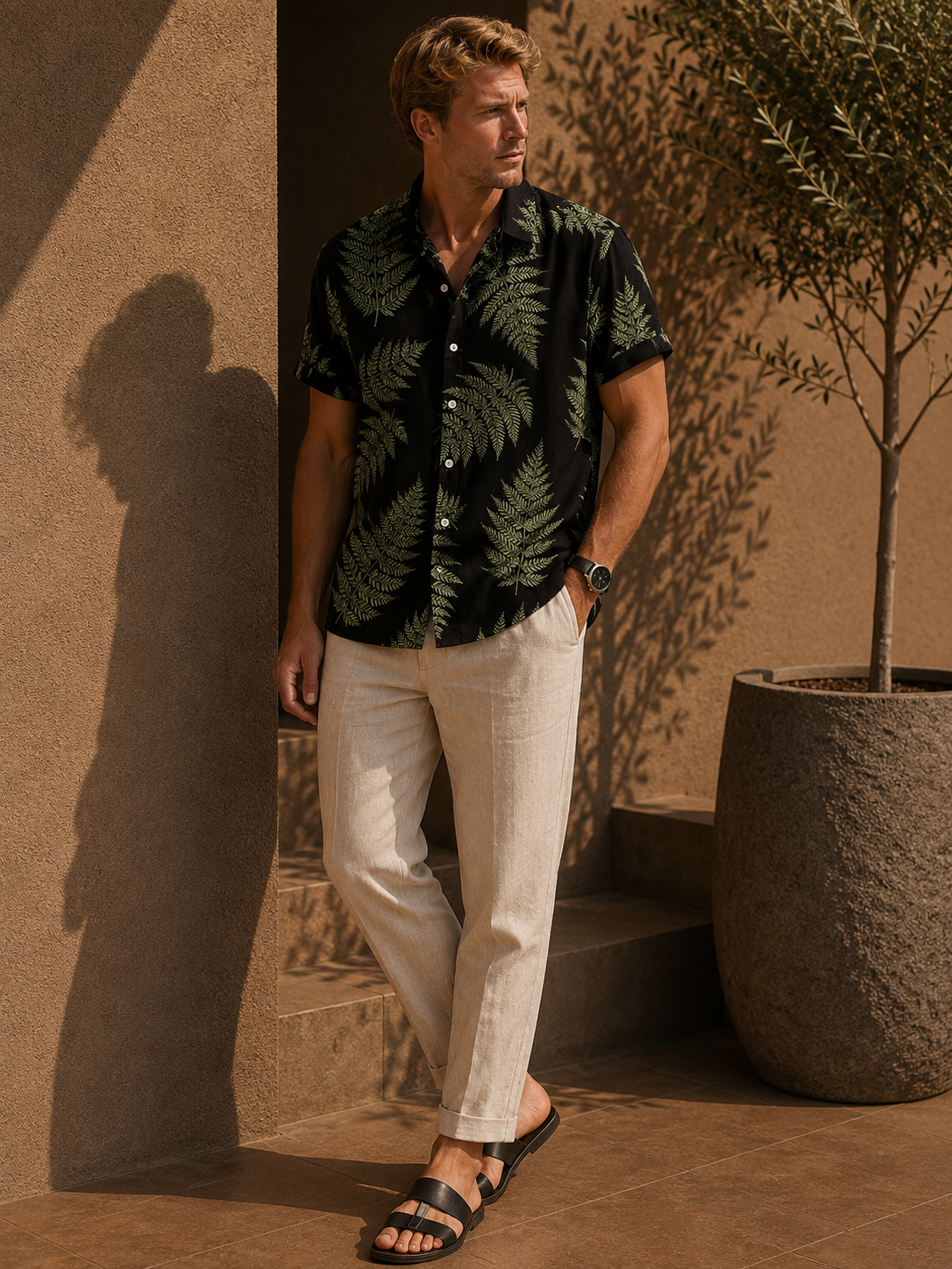 - Island Breeze Linen Shirt
