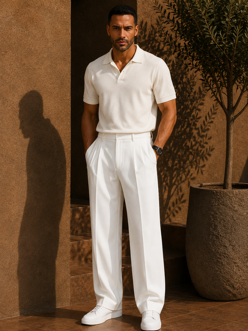 - Tailored Straight Leg Trousers