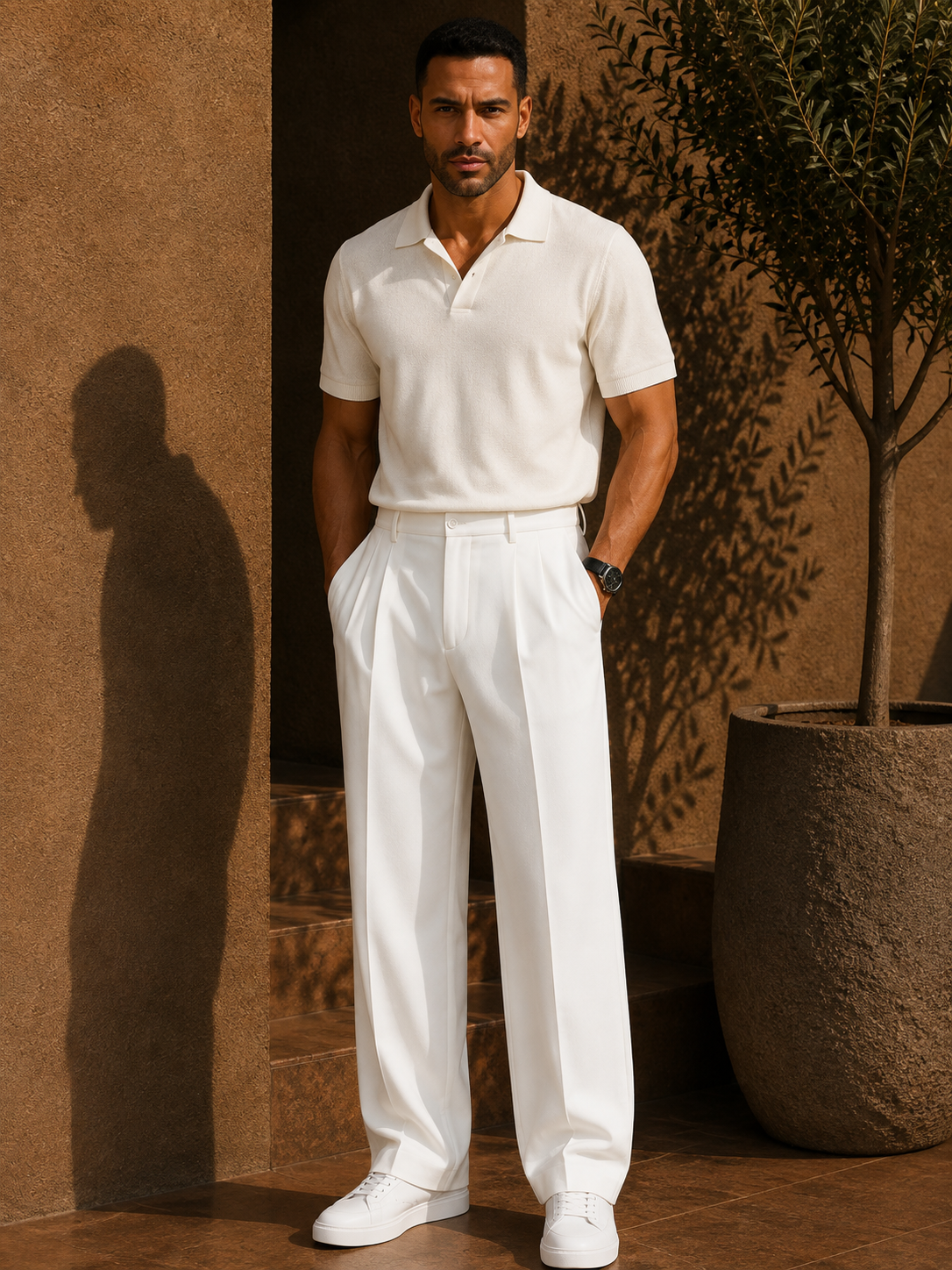 - Tailored Straight Leg Trousers