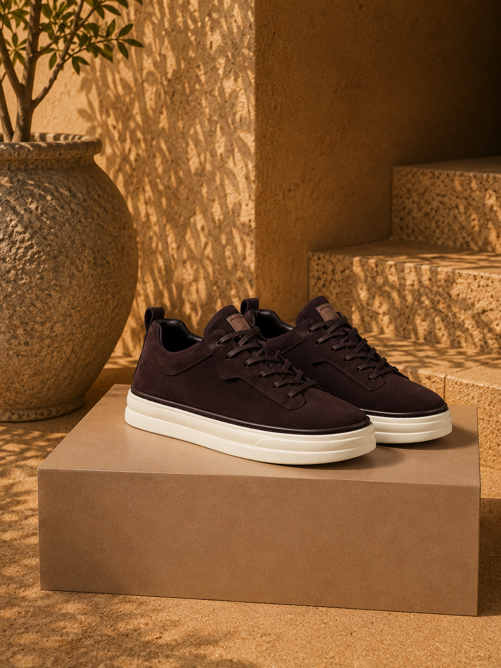 -Lugano Suede Sneakers