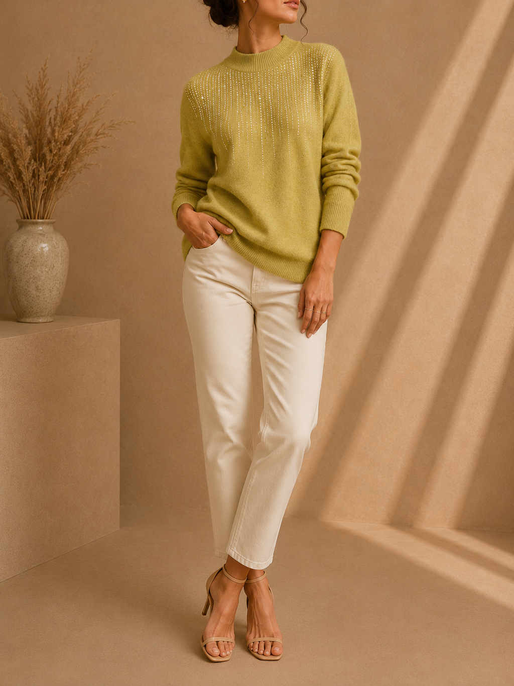 - Verelle Shimmer Turtleneck Sweater