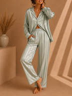 - Midnight Satin Silk Lounge Set