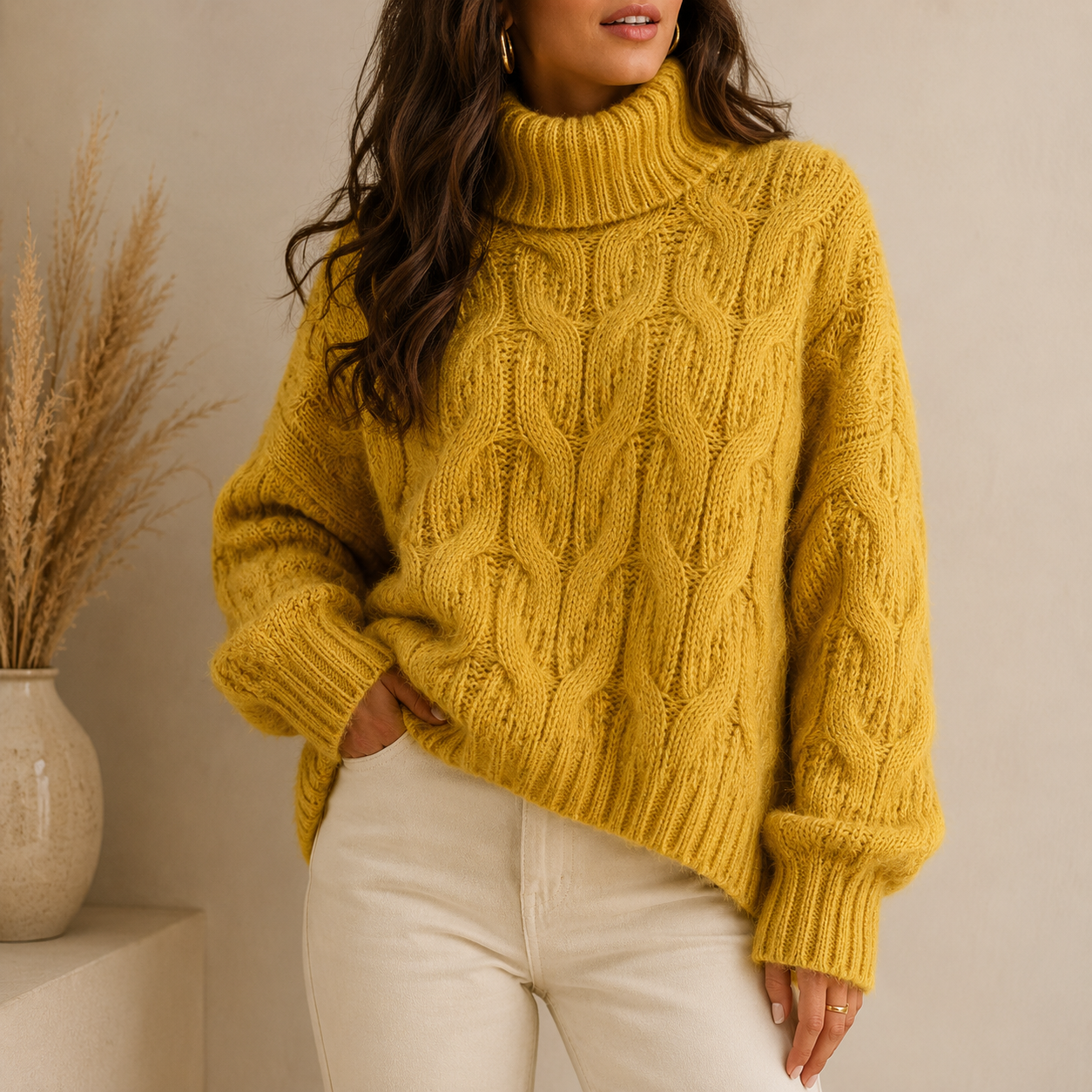 The KnitAura Turtleneck Sweater