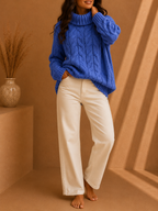 - The KnitAura Turtleneck Sweater
